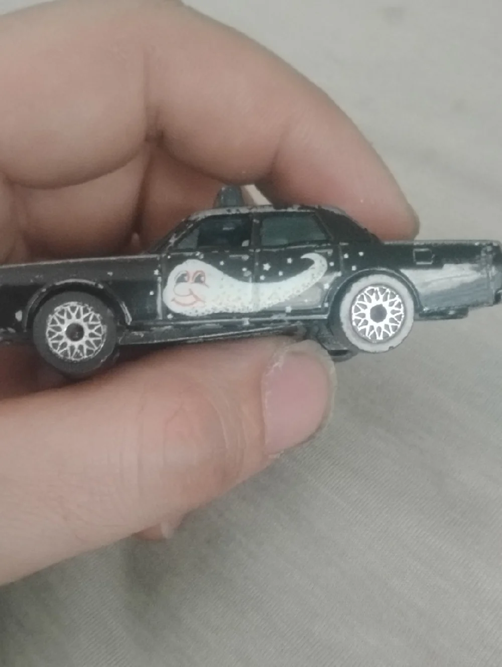 Black Space-Themed Toy Police Car - Haley's Comet Special Edition